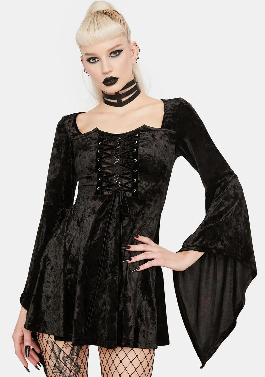 Devil Magic Velvet Dress