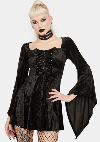 Devil Magic Velvet Dress