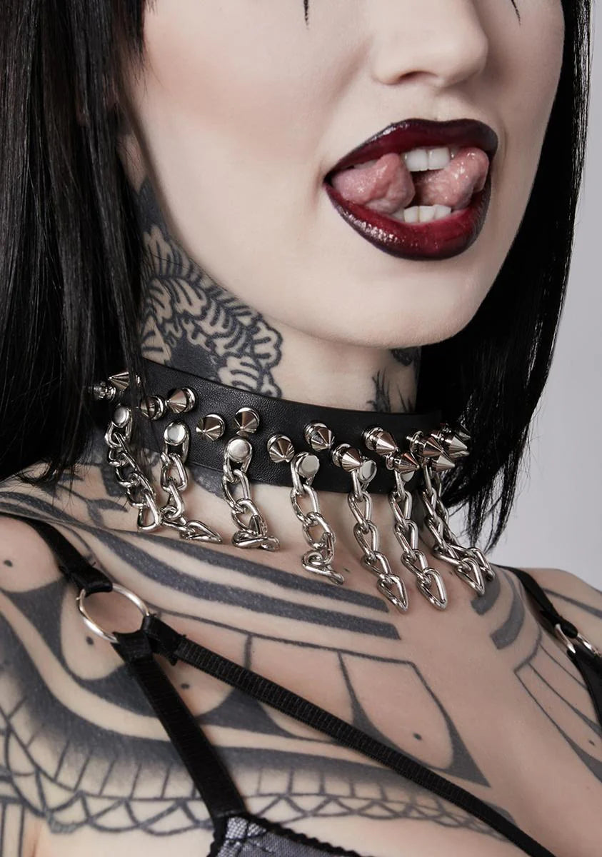 Spike Chain Choker