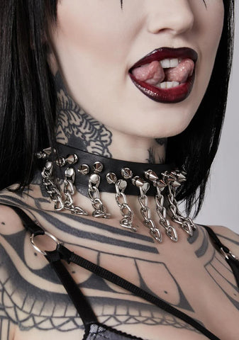 Spike Chain Choker