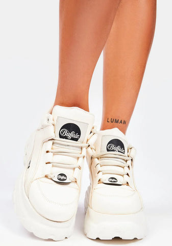 Off White Classic Low Leather Platform Sneakers