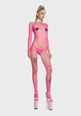 In Action Fishnet Bodystocking