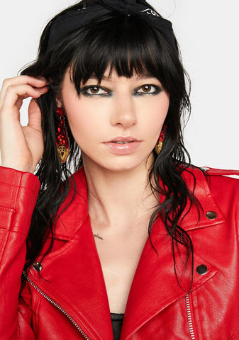 Burning Love Dangly Earrings