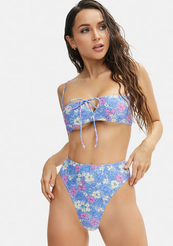 Pastel Floral Carmeson Bikini Bottoms
