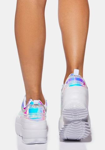 Holo Rec League Platform Sneakers