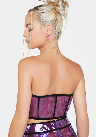 Astro Vision Vinyl Corset Top