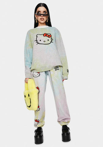 Hello Kitty Tie Dye Sweatshirt