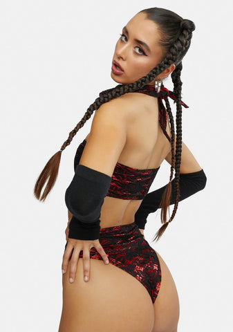 Hot Flash Lace Shorts Set