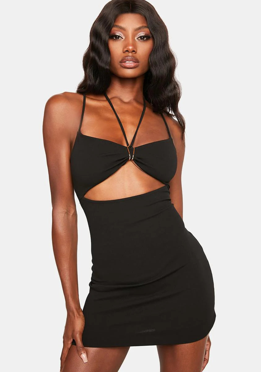 Make 'Em Pay Cutout Mini Dress