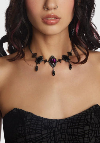 Made To Haunt Gem Necklace