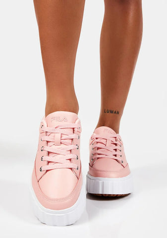 Peach Sandblast Low Sneakers