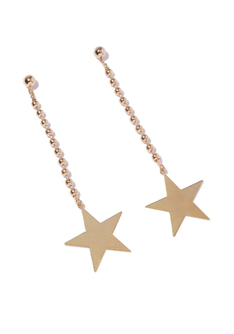 Shining Light Star Drop Earrings