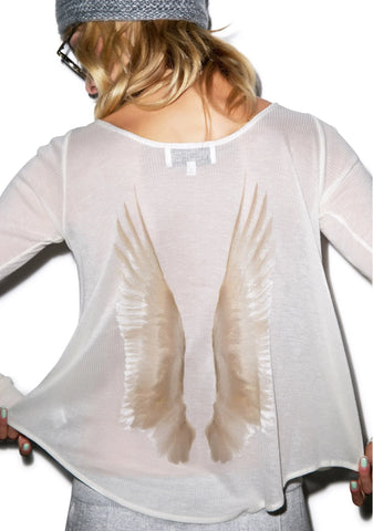 Heavenly Cassidy Long Sleeve - White