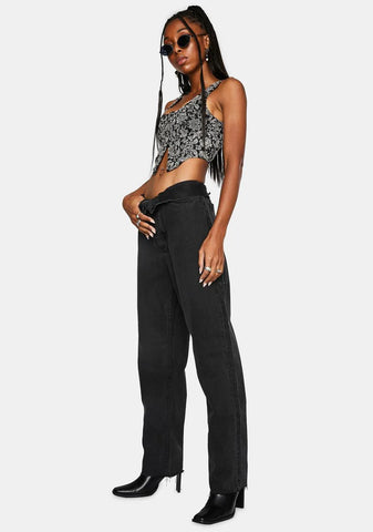 Faded Black Paige Denim Jeans