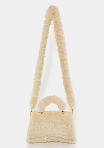 Central Ecru Teddy Handbag