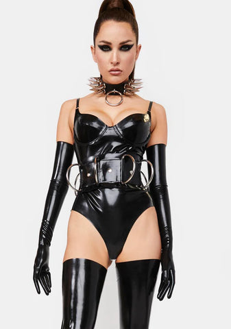 Latex Opera Gloves