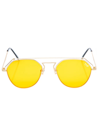 Yellow Stephanie Matte Sunglasses