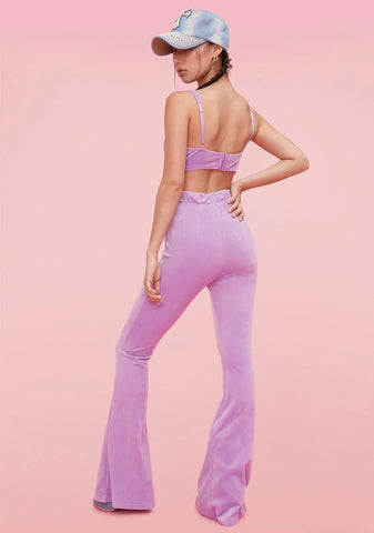 Take My Picture Velour Pants Set