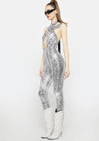 All Night Long Sequin Jumpsuit