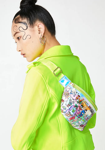 Sour Watercolor Paradise Fanny Pack