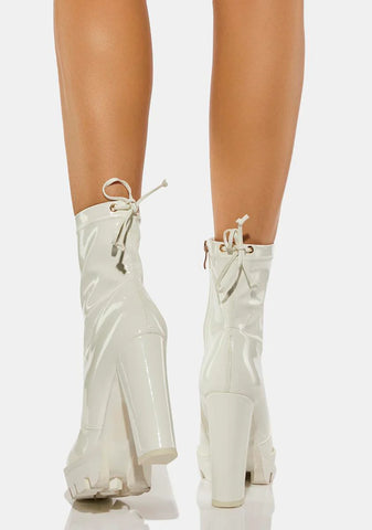 Rainy Platform Ankle Boots
