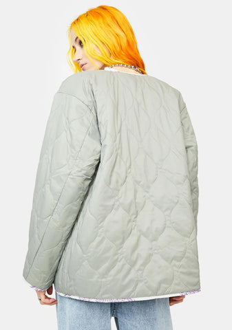 Tiled Liner Reversible Jacket
