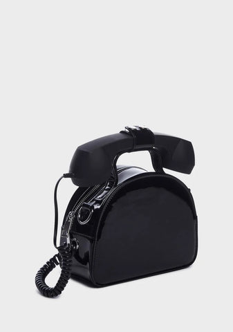 Midnight Hello Operator? Crossbody Purse