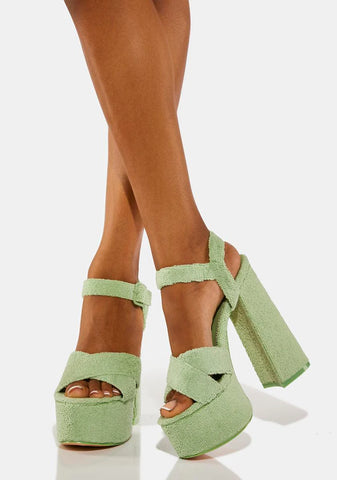 Mint Content Platform Heels