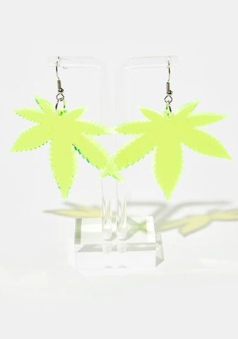 Weed Leaf Earrings