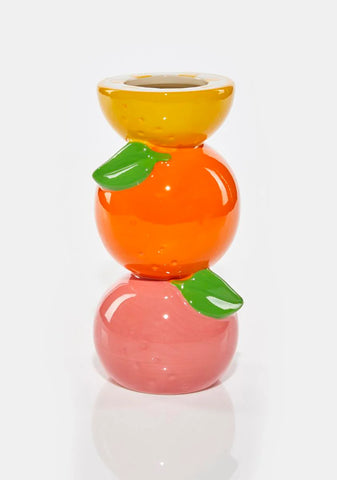 Stacked Citrus Vase