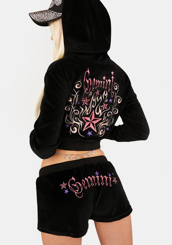 Can't Commit Velour Shorts