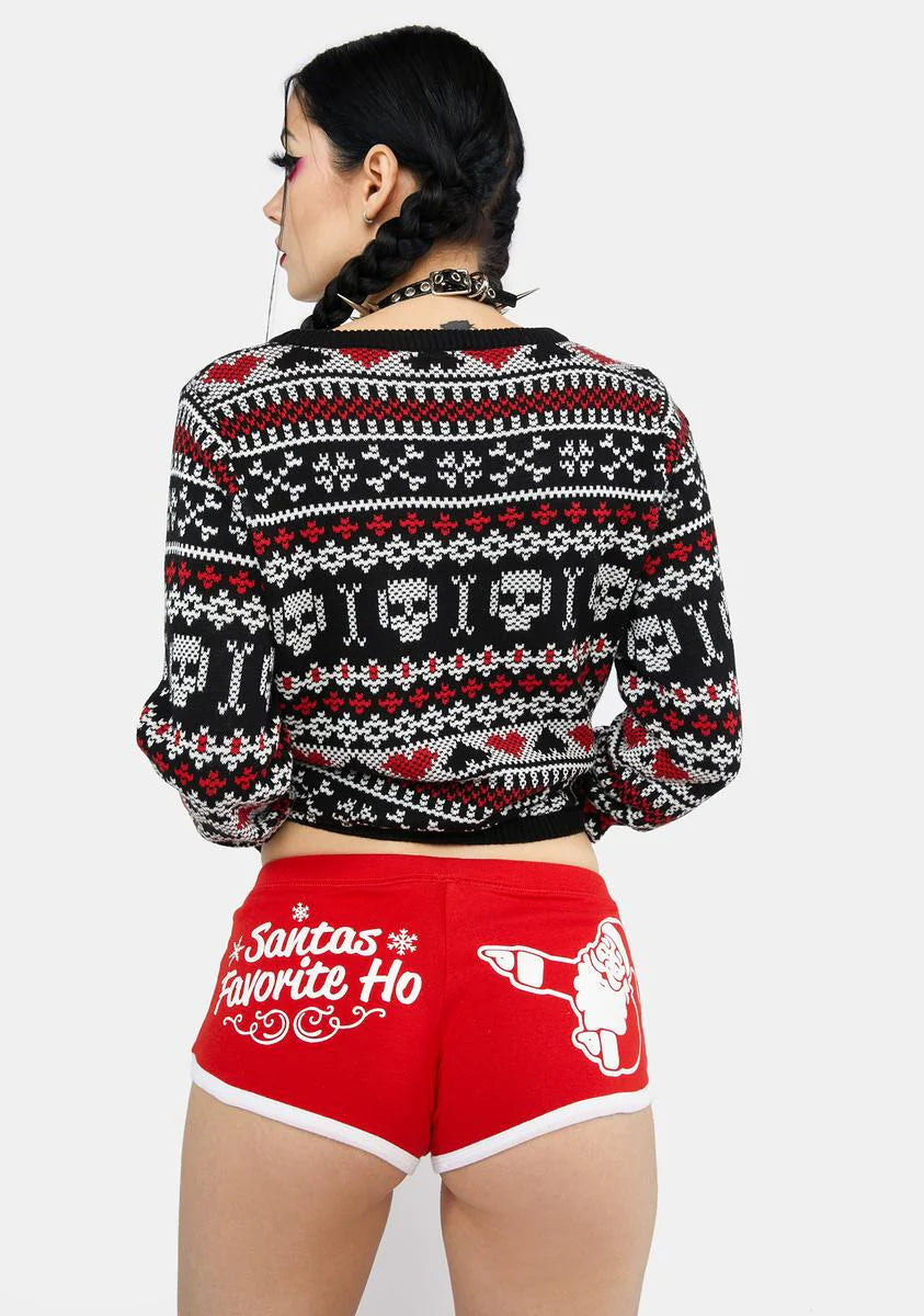 Santa's Favorite Hoe Dolphin Booty Shorts