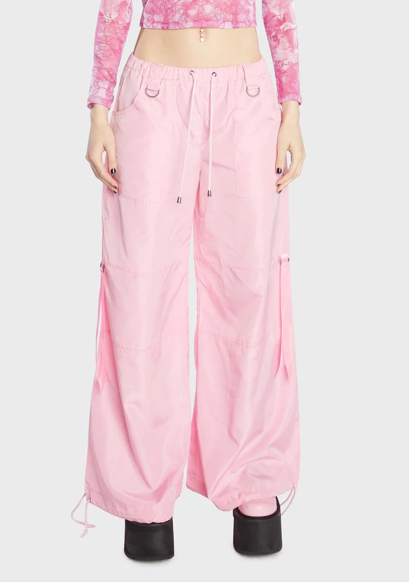 Bubblegum Punk Cred Wide Leg Pants
