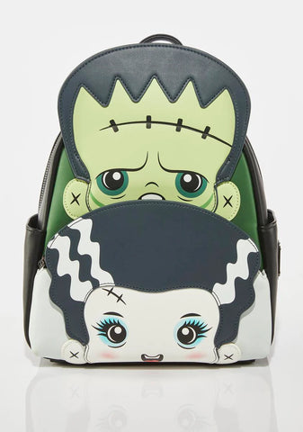 Universal Monsters Frankie And Bride Cosplay Backpack