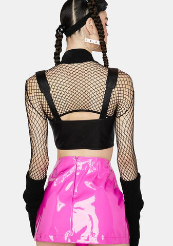 Playtime's Over Vinyl Skirt
