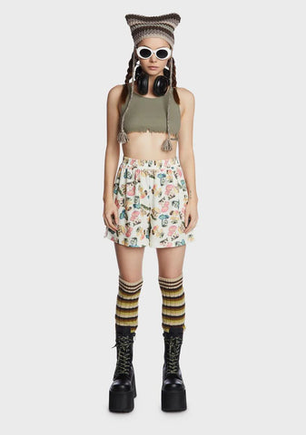 Mushroom Velour Shorts