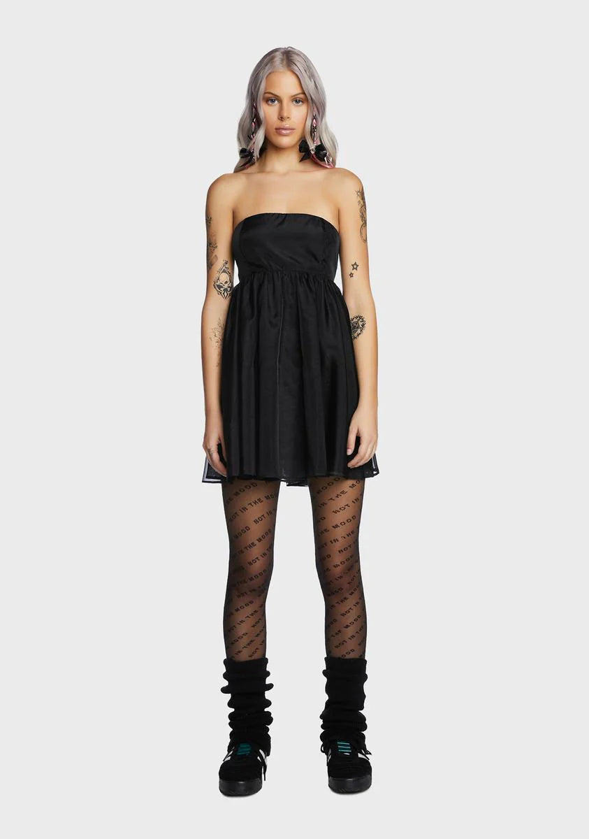 Dark The Dance Routine Mini Dress