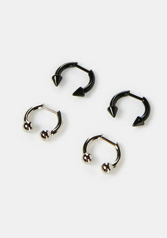 Modulation Two-Tone Earrings Set