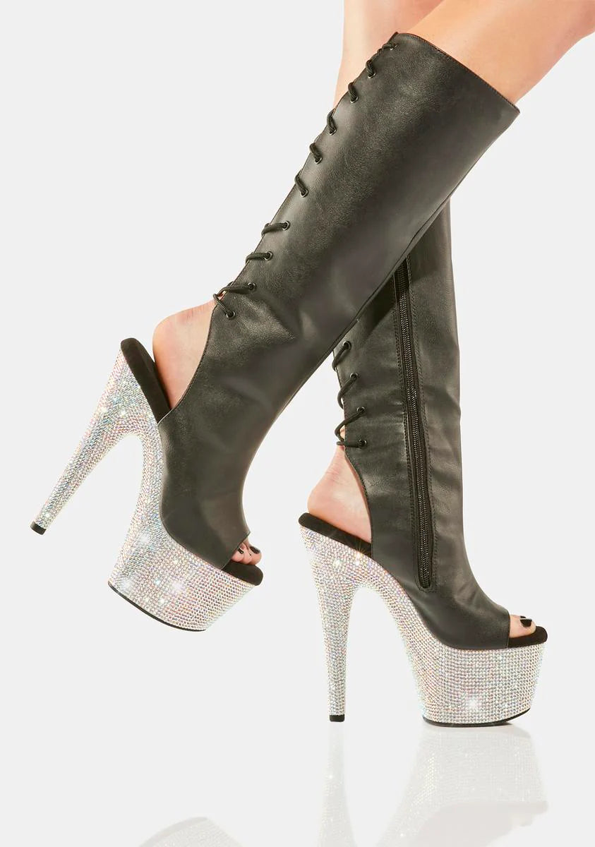 Bejeweled-2018-7 Rhinestone Platform Heels