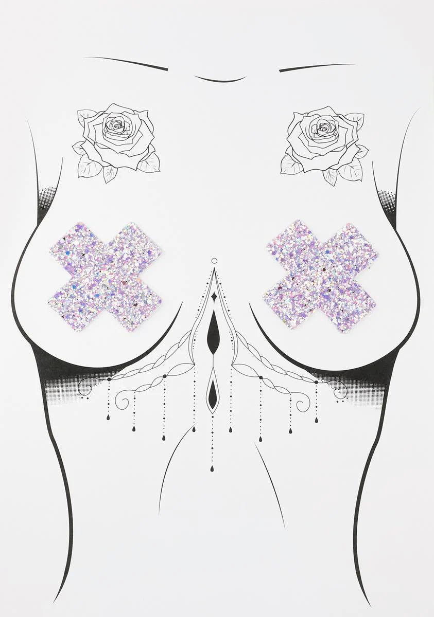 Super Sparkle Confetti Glitter X Factor Pasties