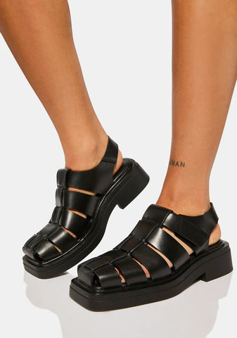 Black Eyra Sandals