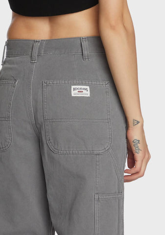 Cord Panel Carpenter Pants