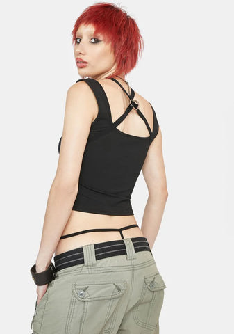 Nicola Cross Strap Crop Top
