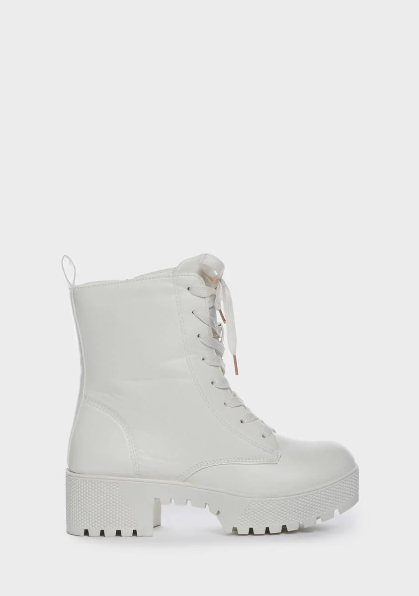 One Step Forward Combat Boots