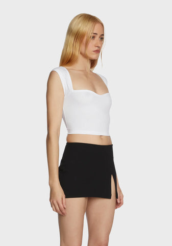 Versatile At Best Crop Top - White
