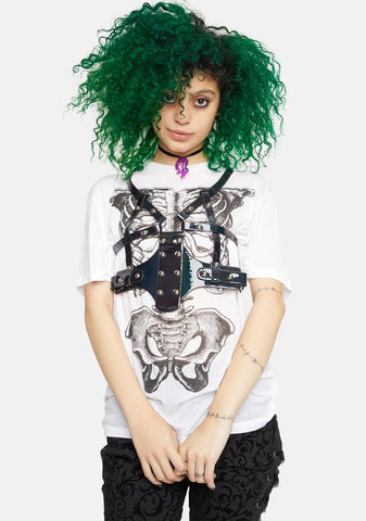 Studded Vegan Leather Harness