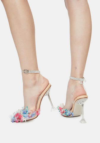Multicolor Butterfly Stiletto Heels