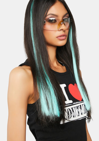 Mermaid Green Glow In The Dark Extensions 3-Pack