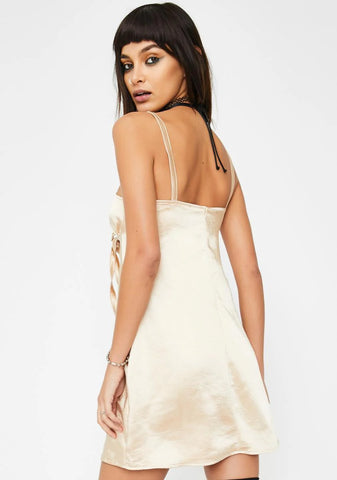 Champagne Kamalia Mini Dress