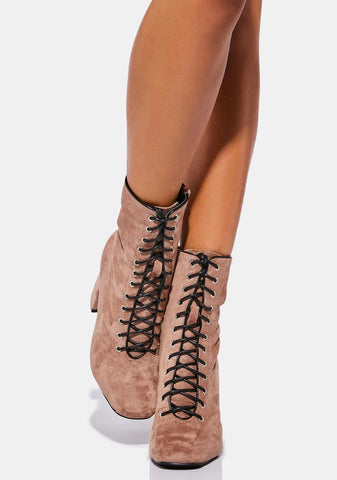 Almond What A Mystery Ankle Boots